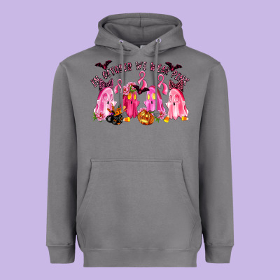 In October We Wear Pink Heavyweight Hoodie Designed By Lillyallendesigns