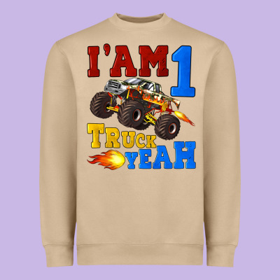 I'am One Truck Yeah Heavyweight Sweatshirt Designed By Artiststas
