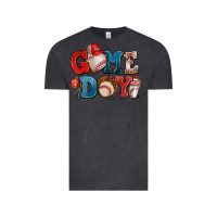 Vintage Black game day baseball Vintage Tee - AdoDesignShop