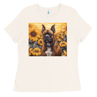 Bone boxer dog Ladies Tee - Unal Design