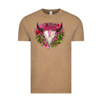 Vintage Coffee bull skull cactus valentines Vintage Tee - JahusDesignShop