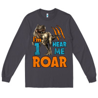 Smoke i'm one hear me roar dinosaur birthday Long Sleeve Tee - LillyAllenDesigns
