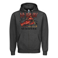 Charcoal Heather def hungry pour dome butter on me Zipper Hoodie - MaliasSmallBusiness