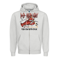 Dove Grey def hungry pour dome butter on me Zipper Hoodie - MaliasSmallBusiness