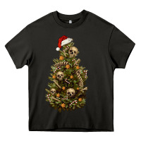 Asphalt Skeleton merry christmas tree Heavy Core Tee - RanaPortraitStore