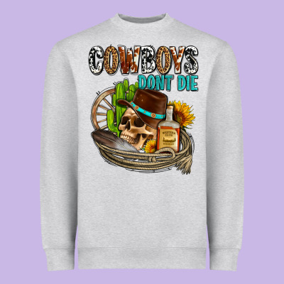 Cowboys Don't Die Heavyweight Sweatshirt Designed By Adodesignshop