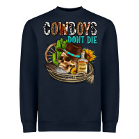 Navy cowboys don't die Heavyweight Sweatshirt - AdoDesignShop