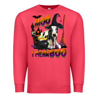 Cardinal Moo I Mean Boo Holstein Cow Premium Sweatshirt - LillyAllenDesigns