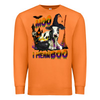 Carrot Moo I Mean Boo Holstein Cow Premium Sweatshirt - LillyAllenDesigns