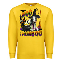 Lemon Moo I Mean Boo Holstein Cow Premium Sweatshirt - LillyAllenDesigns