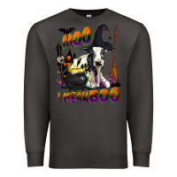 Smoke Moo I Mean Boo Holstein Cow Premium Sweatshirt - LillyAllenDesigns