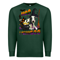Sports Green Moo I Mean Boo Holstein Cow Premium Sweatshirt - LillyAllenDesigns