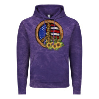 Cloud Purple Peace Sign Vintage Hoodie - JahusDesignShop