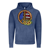 Vintage Denim Peace Sign Vintage Hoodie - JahusDesignShop