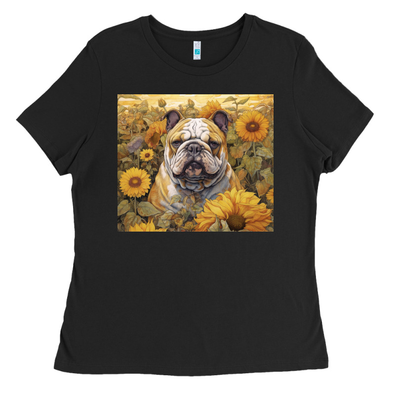 Bulldog Ladies Tee by Unal Design | Teevron