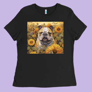 Bulldog Ladies Tee Designed By Unal Design