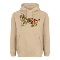 Mushroom christmas bengal cat Heavyweight Hoodie - LillyAllenDesigns