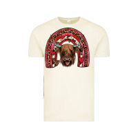 Vintage Arctic valentines highland cow rainbow Vintage Tee - JahusDesignShop