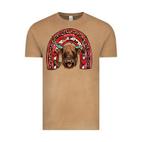 Vintage Camel valentines highland cow rainbow Vintage Tee - JahusDesignShop