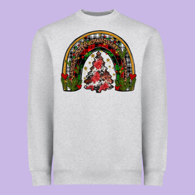 Trees Rainbow Heavyweight Sweatshirt Designed By Jahusdesignshop