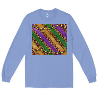 Colony Blue mardi gras leopard glitter bead Long Sleeve Tee - BarkalooDesign