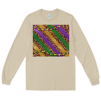 Mushroom mardi gras leopard glitter bead Long Sleeve Tee - BarkalooDesign