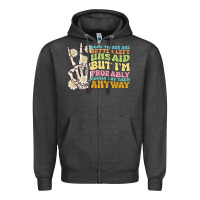 Charcoal Heather some things are better left unsaid Zipper Hoodie - MaliasSmallBusiness