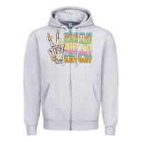 Heather Grey some things are better left unsaid Zipper Hoodie - MaliasSmallBusiness