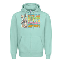 Seafoam some things are better left unsaid Zipper Hoodie - MaliasSmallBusiness