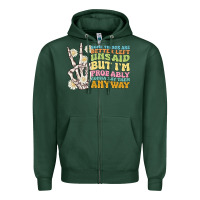 Sports Green some things are better left unsaid Zipper Hoodie - MaliasSmallBusiness