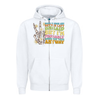 White some things are better left unsaid Zipper Hoodie - MaliasSmallBusiness