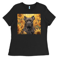 Black cane corso Ladies Tee - Unal Design