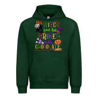 Forest Green this witch can be bribed with chocolate Urban Hoodie - CowGirlArtShop