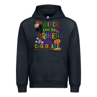 Navy this witch can be bribed with chocolate Urban Hoodie - CowGirlArtShop