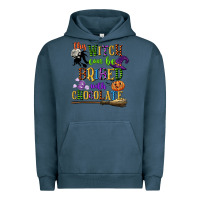 Pigment Midnight Navy this witch can be bribed with chocolate Urban Hoodie - CowGirlArtShop