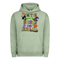 Pigment Oil Green this witch can be bribed with chocolate Urban Hoodie - CowGirlArtShop