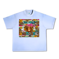 Grape Ice just a little moody long haired cow Urban Heavy Tee - Jasminsmagicworld