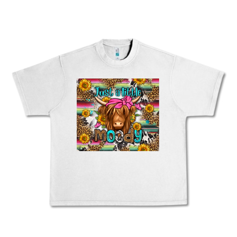 Just A Little Moody Long Haired Cow Urban Heavy Tee by Jasminsmagicworld | Teevron