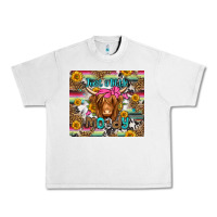 Lunar Rock just a little moody long haired cow Urban Heavy Tee - Jasminsmagicworld