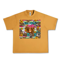 Peanut Butter just a little moody long haired cow Urban Heavy Tee - Jasminsmagicworld