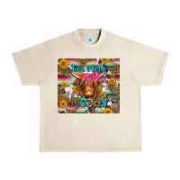Sandshell just a little moody long haired cow Urban Heavy Tee - Jasminsmagicworld