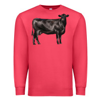 Cardinal black angus cow Premium Sweatshirt - LillyAllenDesigns