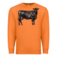 Carrot black angus cow Premium Sweatshirt - LillyAllenDesigns