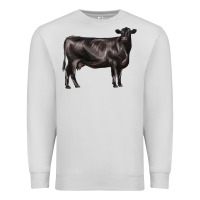 Dove Grey black angus cow Premium Sweatshirt - LillyAllenDesigns