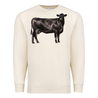 Sandshell black angus cow Premium Sweatshirt - LillyAllenDesigns
