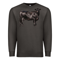 Smoke black angus cow Premium Sweatshirt - LillyAllenDesigns