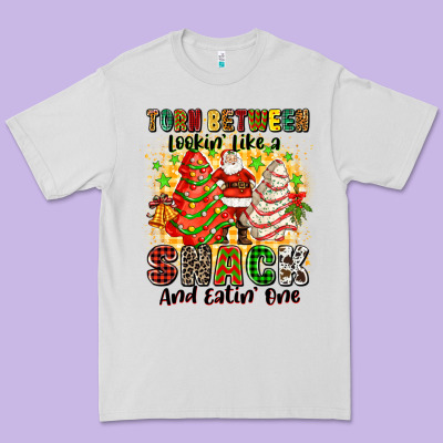 Premium Tee torn between looki like a snack and eatin one