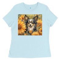 Baby Blue chihuahua Ladies Tee - Unal Design