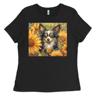 Black chihuahua Ladies Tee - Unal Design
