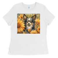 White chihuahua Ladies Tee - Unal Design